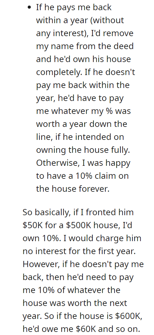 I don't want to help my boyfriend buy a house UPDATE