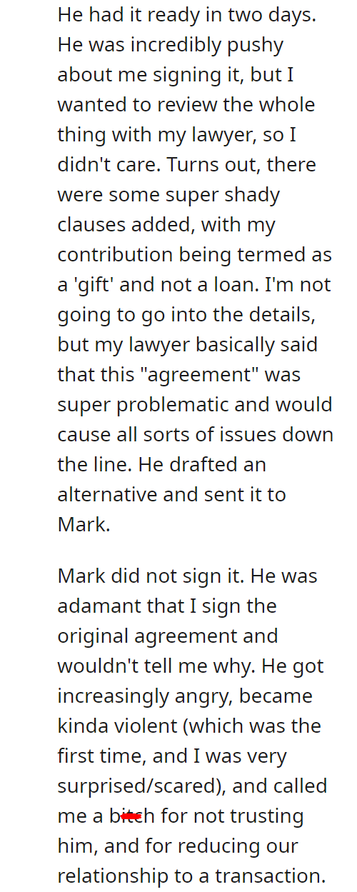 I don't want to help my boyfriend buy a house UPDATE
