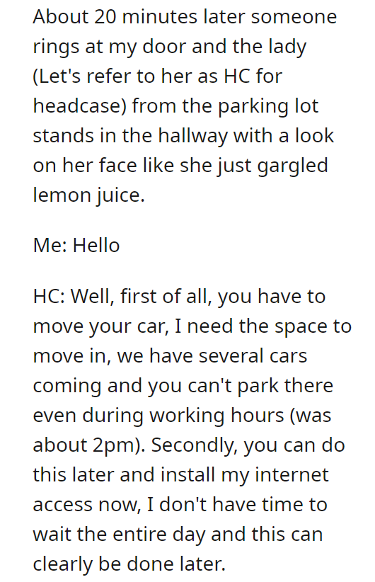 I'm a resident of this building, Ma'am