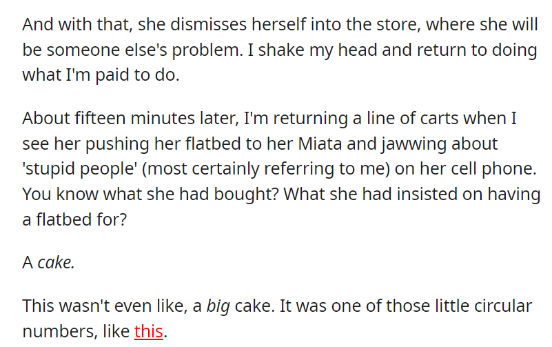 Let them eat cake.