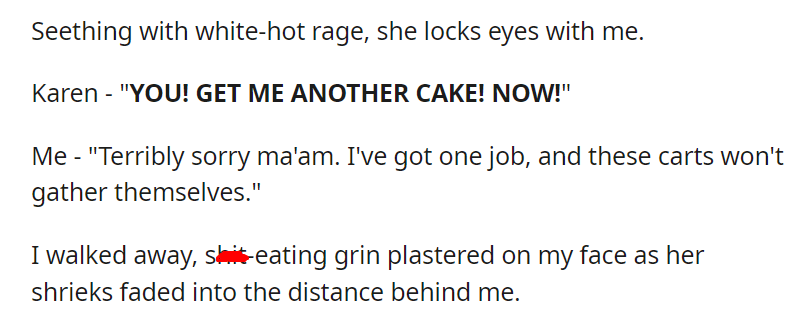 Let them eat cake.