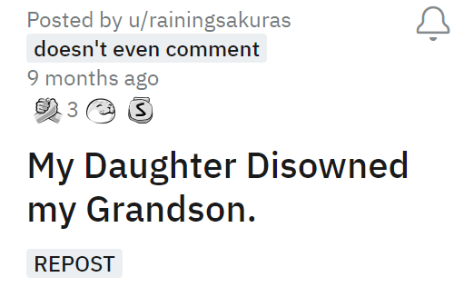 My Daughter Disowned my Grandson.