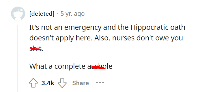 No, I’m really not a nurse. I promise.