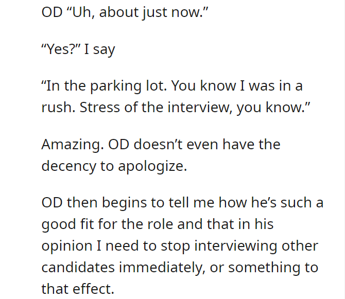 Actually I Do work here, and NO you didn’t get the job.