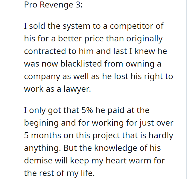 Client tried to screw me by locking me out of my own system.
