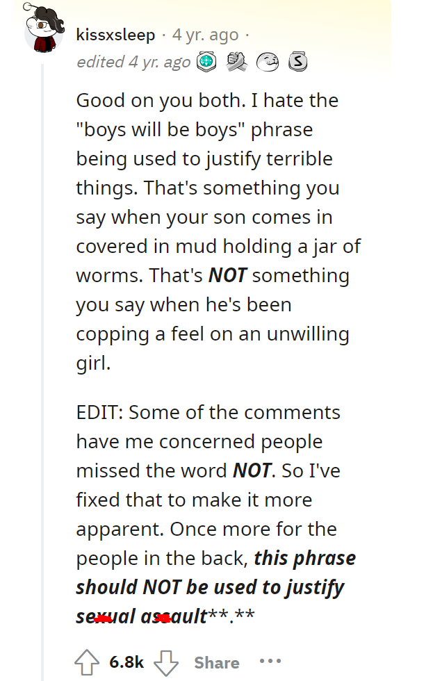 EK sexually assaults my daughter. Finds out the hard way she's been taught to take care of herself.