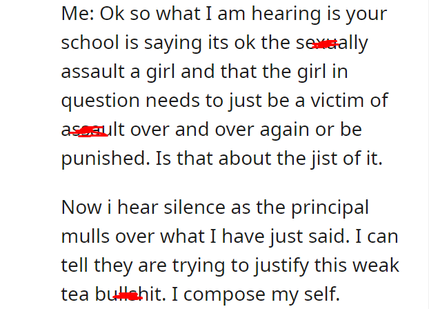 EK sexually assaults my daughter. Finds out the hard way she's been taught to take care of herself.