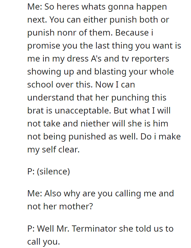 EK sexually assaults my daughter. Finds out the hard way she's been taught to take care of herself.