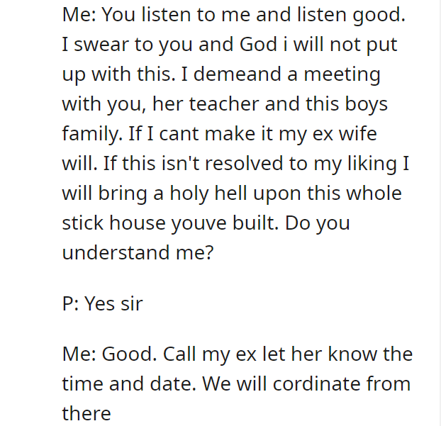 EK sexually assaults my daughter. Finds out the hard way she's been taught to take care of herself.