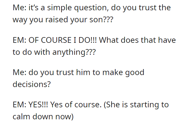 EM wants me to stop treating my young adult children as adults.