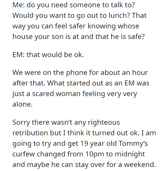 EM wants me to stop treating my young adult children as adults.