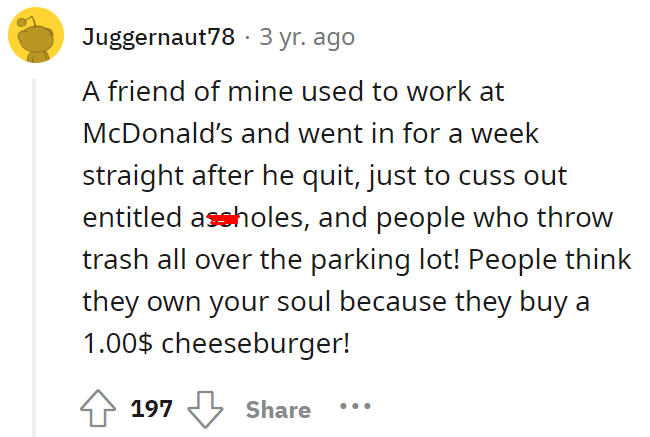 Ex employee chews out a Karen