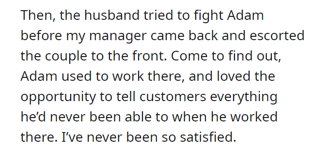 Ex employee chews out a Karen