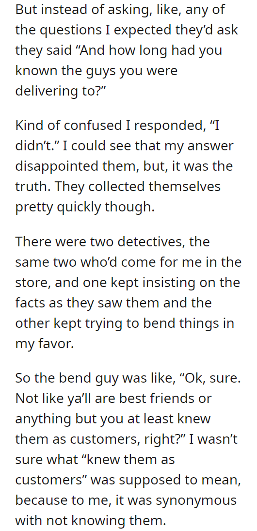 Falsely accused of working with crime syndicate because I delivered them a pizza
