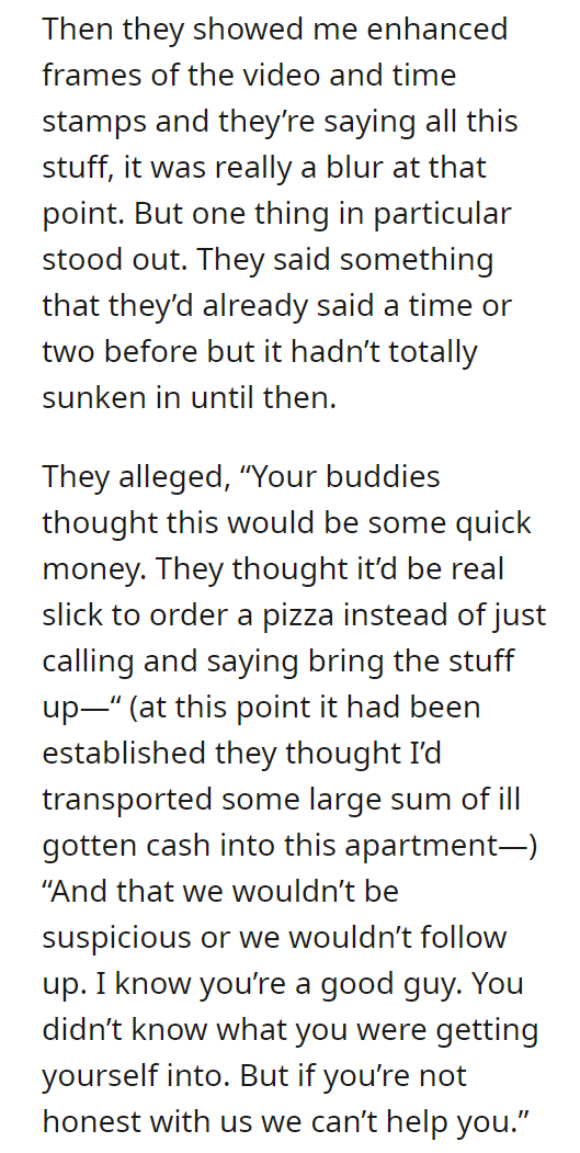 Falsely accused of working with crime syndicate because I delivered them a pizza