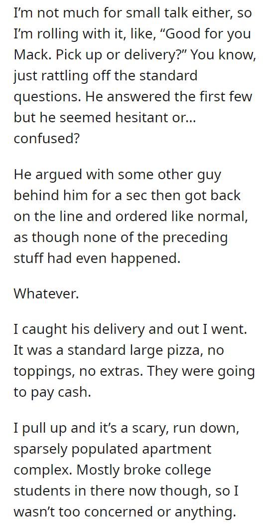 Falsely accused of working with crime syndicate because I delivered them a pizza