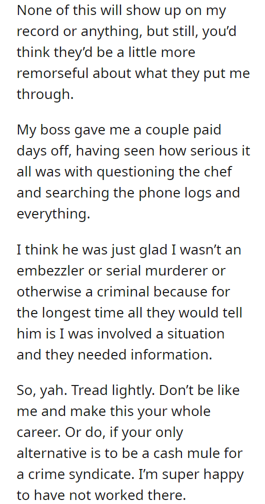 Falsely accused of working with crime syndicate because I delivered them a pizza