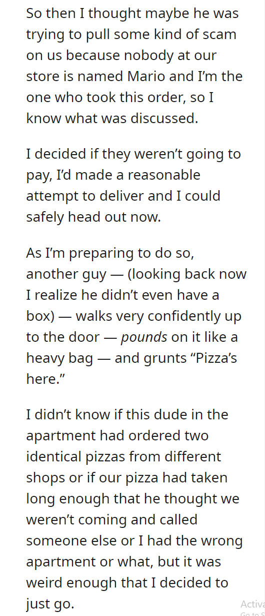 Falsely accused of working with crime syndicate because I delivered them a pizza