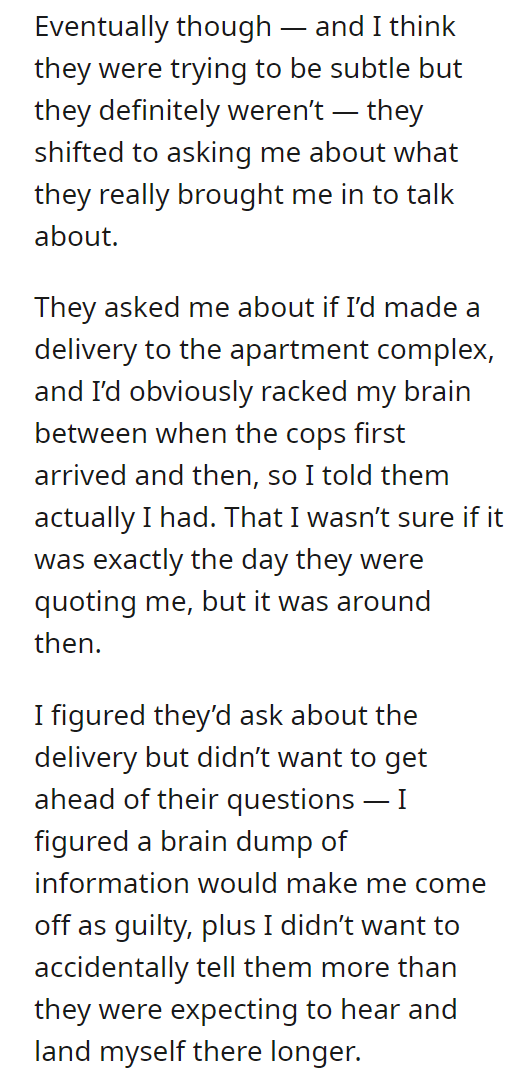 Falsely accused of working with crime syndicate because I delivered them a pizza