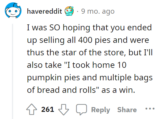 Free pumpkin pies for everyone