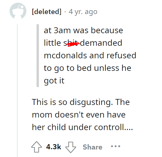 You can't just throw out a stranded pregnant mother and her toddler at 3am in the cold Oh yes I fucking can