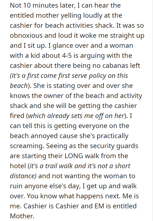 You don't know owner. You just insulted her niece.