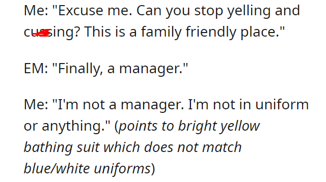 You don't know owner. You just insulted her niece.