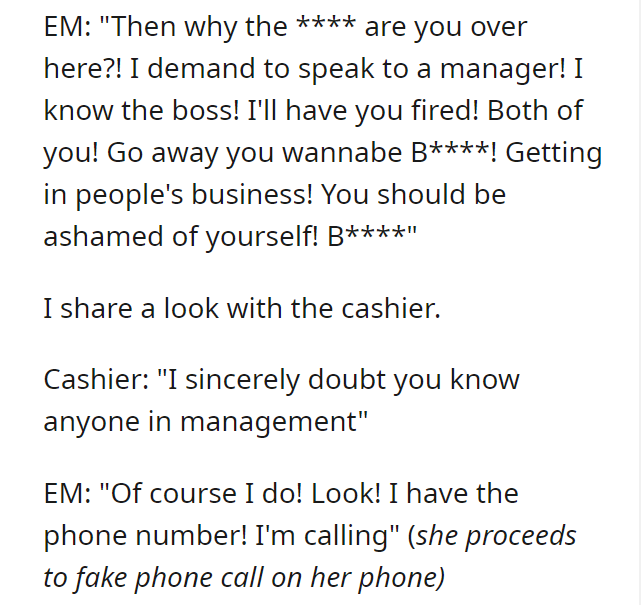 You don't know owner. You just insulted her niece.