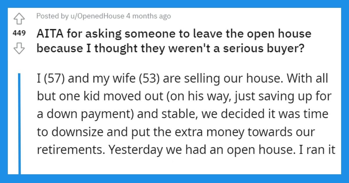 Leave open house