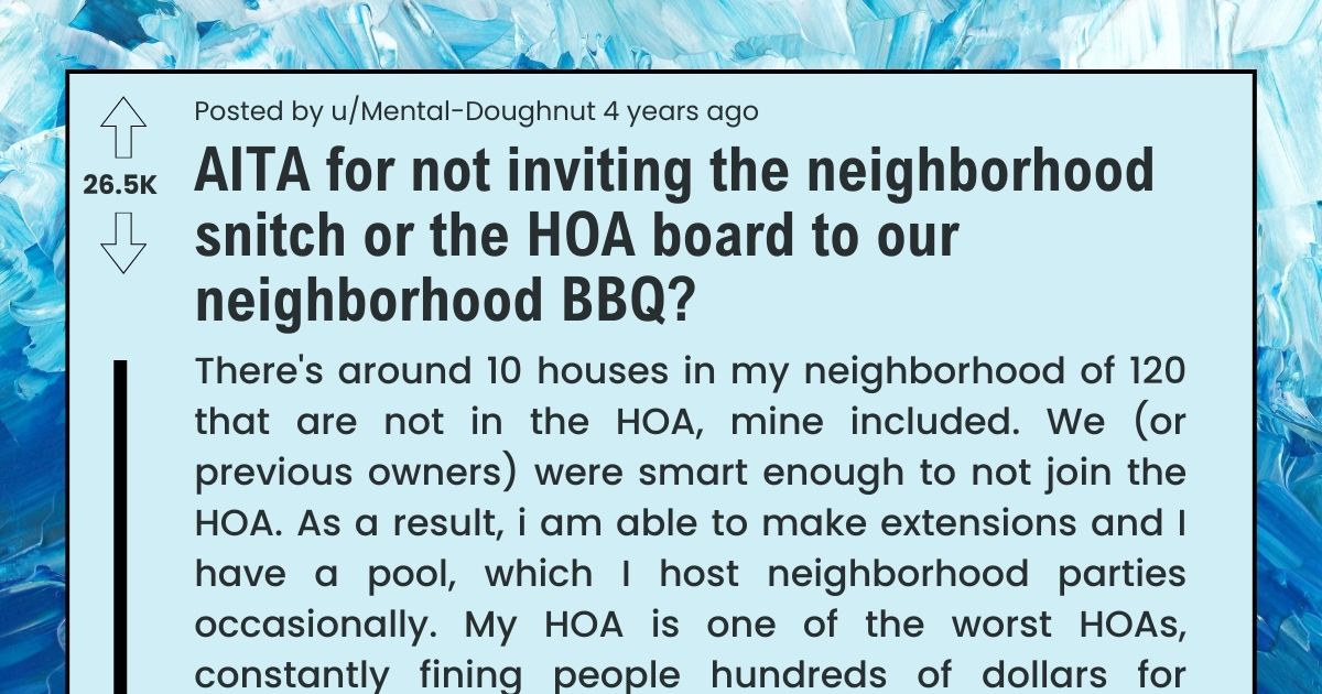 HOA neighborhood bbq