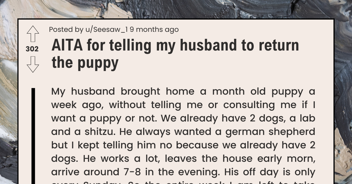 telling-my-husband-to-return-the-puppy